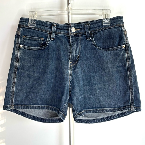Levi’s Mid-rise Denim Shorts Indigo Wash -‎ Size 8 / 29 - Picture 1 of 7